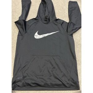 Nike Men's Black Therma Swoosh Dri-Fit Pullover‎ Sweatshirt Mens Size XL